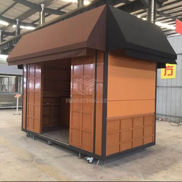 Japanese-style Simple Steel Structure Kiosk